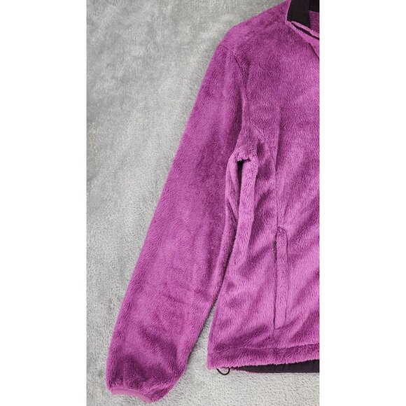The North Face Womens Fleece Jacket Medium Purple Osito Full Zip Long Sleeve - Picture 9 of 11